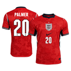 Versão do Jogador PALMER #20 Inglaterra Fora Copa do Mundo Futebol Camisas 2026 Vermelho