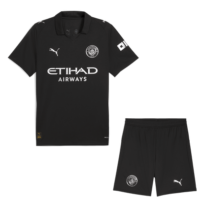 Manchester City Fora Camisa 2025/26- Preto camisola de futebol