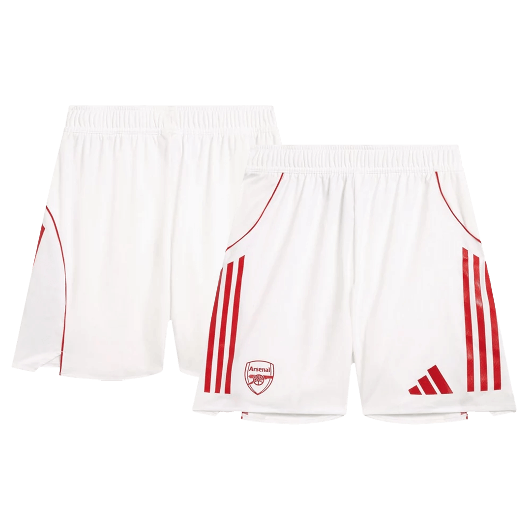 Jogador Arsenal Casa Calções 2025/26 Branco
