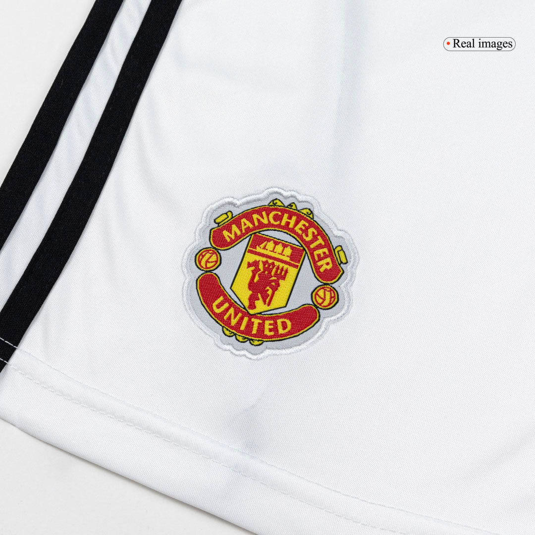 Manchester United Casa Calções 2025/26 Branco