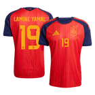 【Super Qualidade】LAMINE YAMAL #19 Espanha
 Casa Futebol Camisa 2026 Vermelho
