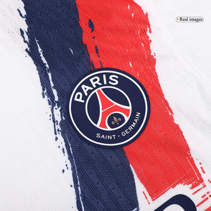 Jogador HAKIMI #2 PSG Fora Futebol Camisas 2025/26 Branco