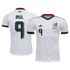 Versão do Jogador RAÚL #9 México Fora Copa do Mundo Futebol Camisas 2026 Branco