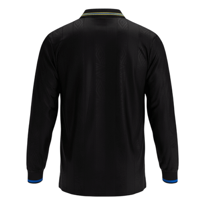 Retrô Manchester United Fora Manga Longa Camisa 1993/94 Preto