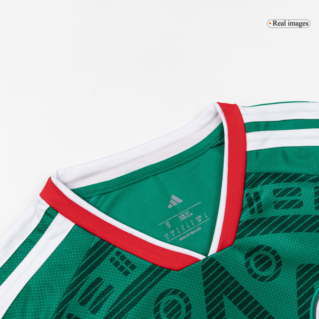 Mexico Casa Copa do Mundo Camisa Conjunto(Camisa+Calções) 2026 Verde - camisola de futebol para adeptos em - imagem 7