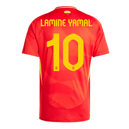 Camisola Espanha Personalizada LAMINE YAMAL #10 Camisola de Futebol Home 2025/26