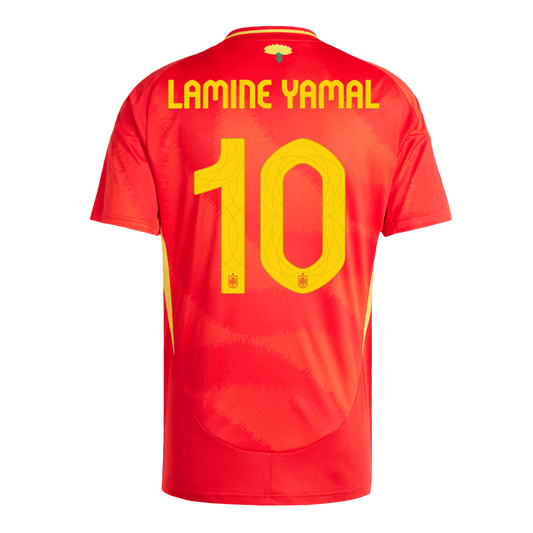 Camisola Espanha Personalizada LAMINE YAMAL #10 Camisola de Futebol Home 2025/26