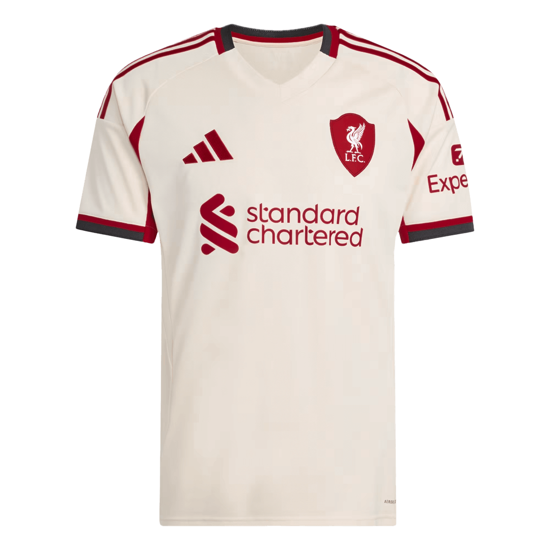 Liverpool Fora Camisa 2025/26- Branco camisola de futebol