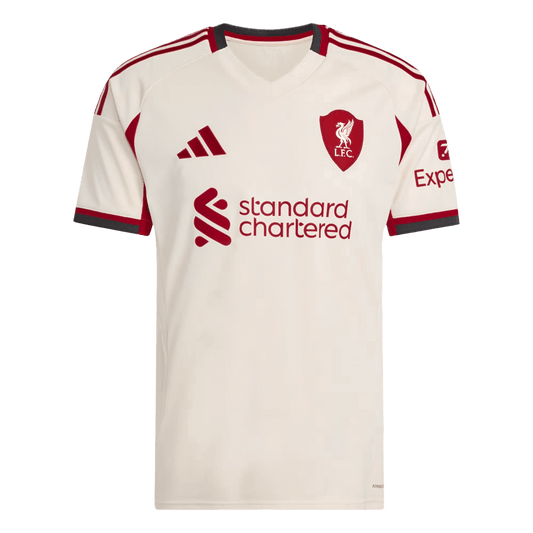 Liverpool Fora Camisa 2025/26- Branco camisola de futebol