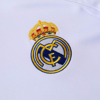 Real Madrid Infantil Zíper Moletom Conjunto (Top+Pants) 2025/26 Branco