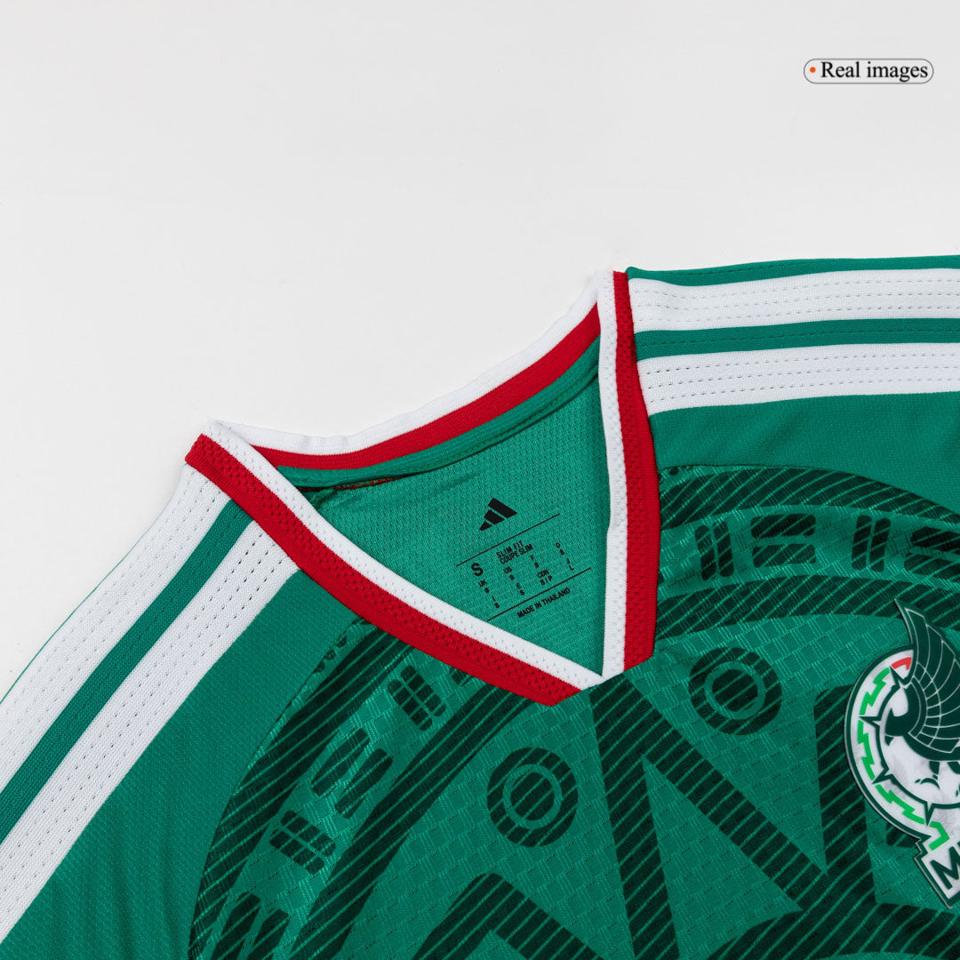 Versão do Jogador Raúl #9 México Casa Copa do Mundo Futebol Camisas 2026 Verde