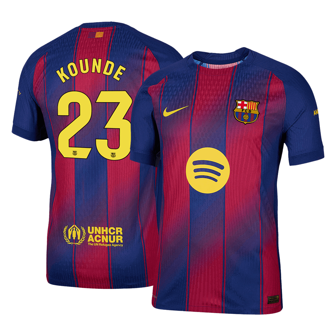 Jogador KOUNDE #23 Barcelona Casa Futebol Camisas 2025/26 camisola de futebol