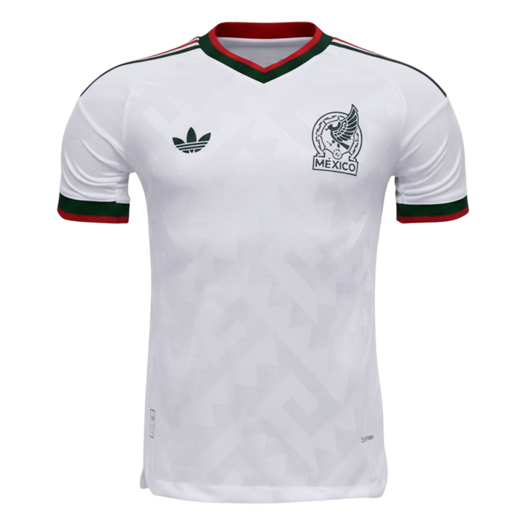 Versão do Jogador Mexico Fora World Cup Futebol Camisas 2026 Branco camisola de futebol