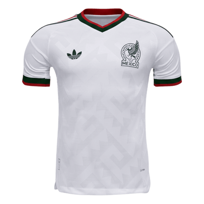 Versão do Jogador Mexico Fora World Cup Futebol Camisas 2026 Branco camisola de futebol