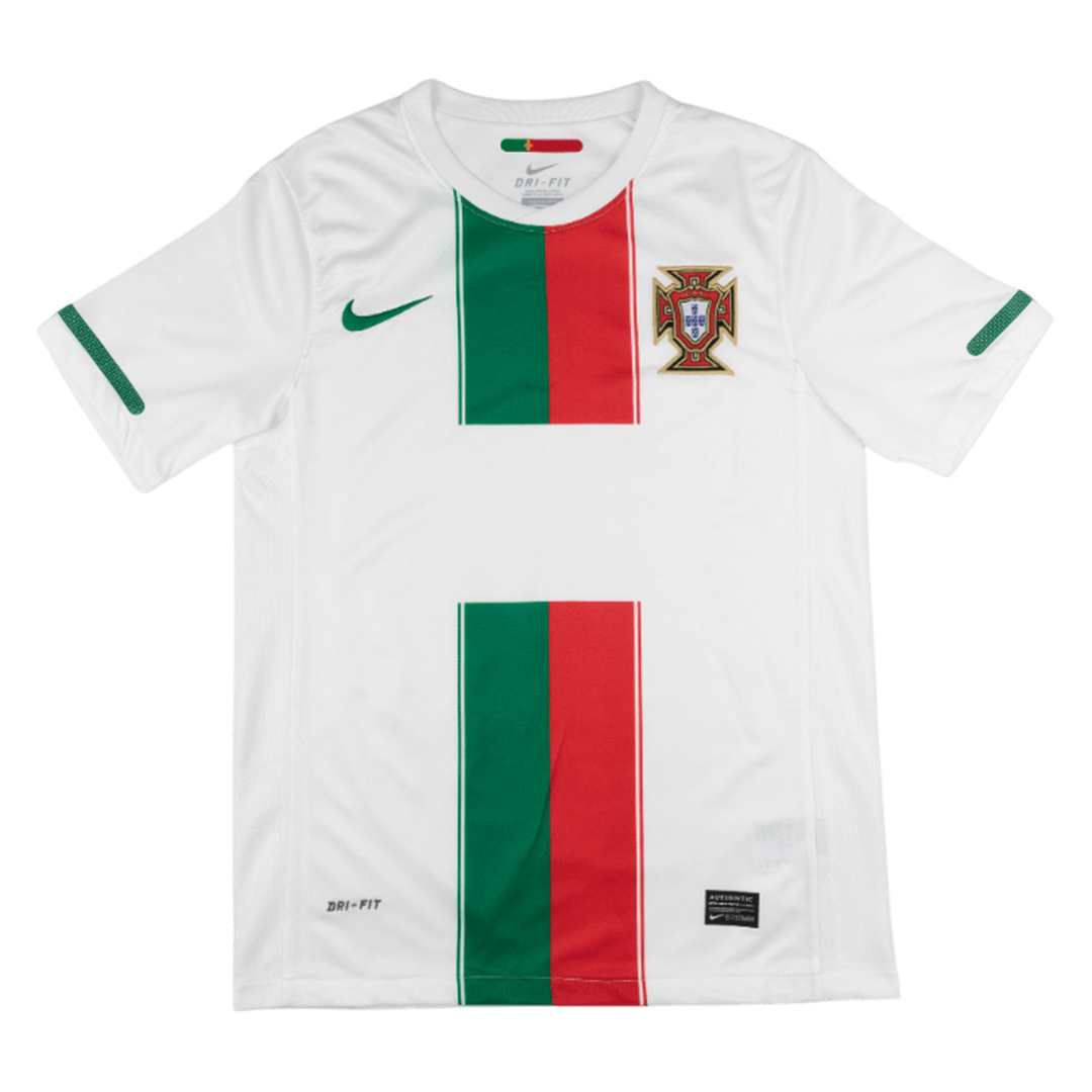 Retrô Portugal Fora Camisa 2010 Branco camisola de futebol 2025/26