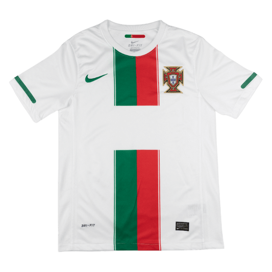 Retrô Portugal Fora Camisa 2010 Branco camisola de futebol 2025/26