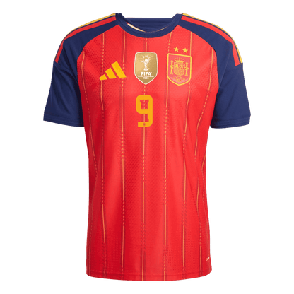 Versão do Jogador GAVI #9 Spain Casa Copa do Mundo Futebol Camisas 2026 Vermelho