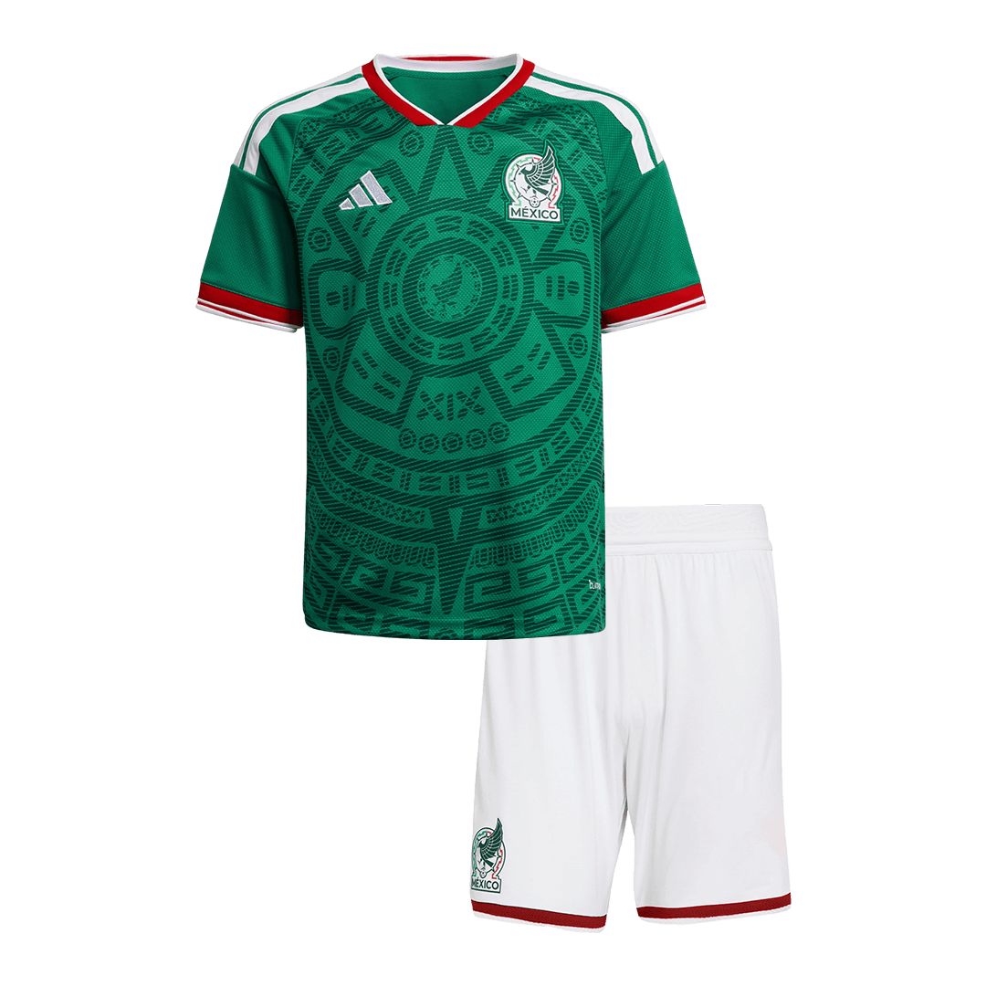 Mexico Infantil 
 Casa Futebol Camisa Conjunto (Camisa+Shorts) 2025/26 Verde camisola de futebol