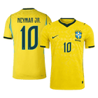 Versão do Jogador NEYMAR JR. #10 Brasil Casa Copa do Mundo Futebol Camisas 2026 Amarelo