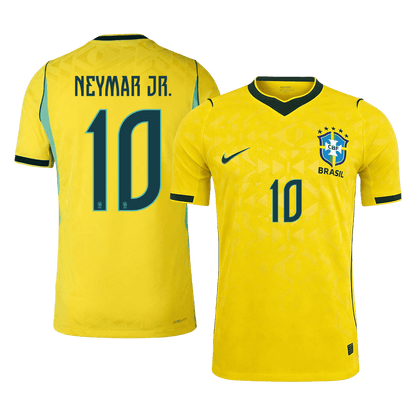 Versão do Jogador NEYMAR JR. #10 Brasil Casa Copa do Mundo Futebol Camisas 2026 Amarelo