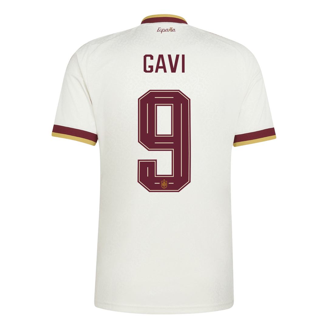 GAVI #9 Espanha Fora Copa do Mundo Camisa 2026 Branco