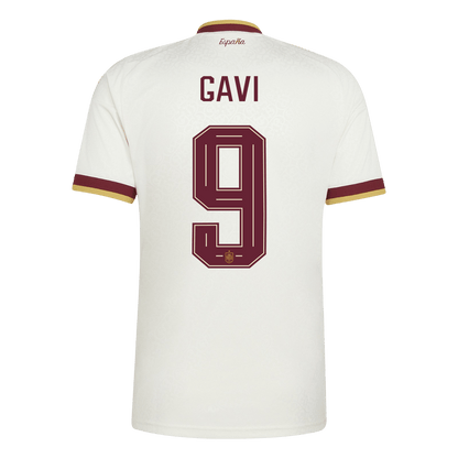 GAVI #9 Espanha Fora Copa do Mundo Camisa 2026 Branco