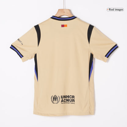 LEWANDOWSKI #9 Barcelona Fora Camisa 2025/26- Amarelo - UCL