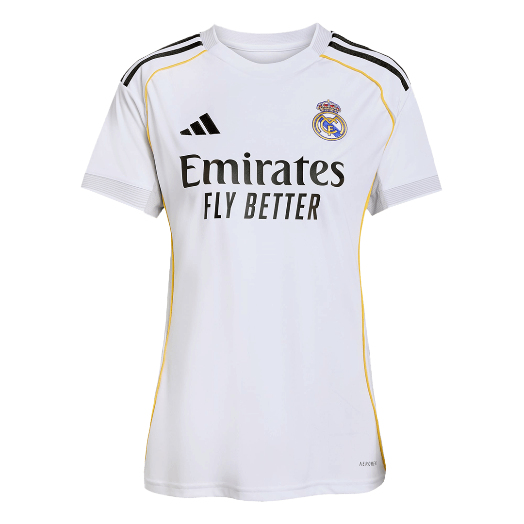 Mulheres Real Madrid Casa Futebol Camisa 2025/26 Branco camisola de futebol