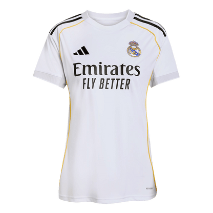 Mulheres Real Madrid Casa Futebol Camisa 2025/26 Branco camisola de futebol