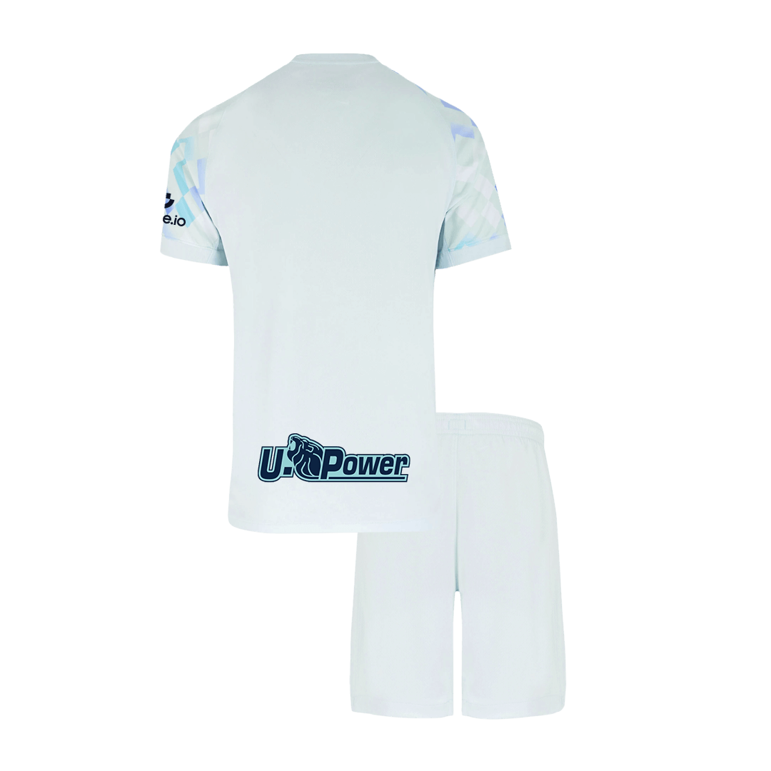 Inter Milan 
 Fora 
Camisas Infantis 
Conjunto 2025/26 
 Branco