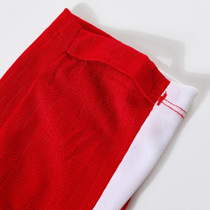 PSG Zíper Moletom Conjunto (Top+Calças) 2025/26 Vermelho