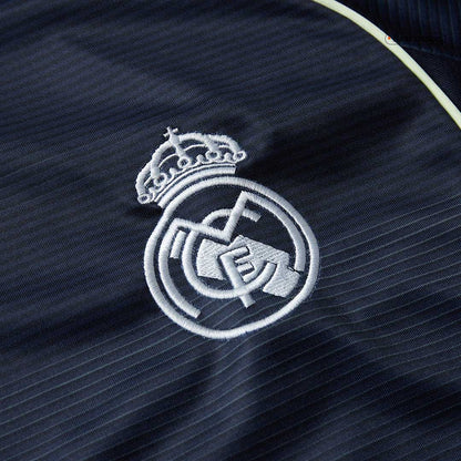 Real Madrid Fora Manga Longa Futebol Camisa 2025/26 Azul&Marinho