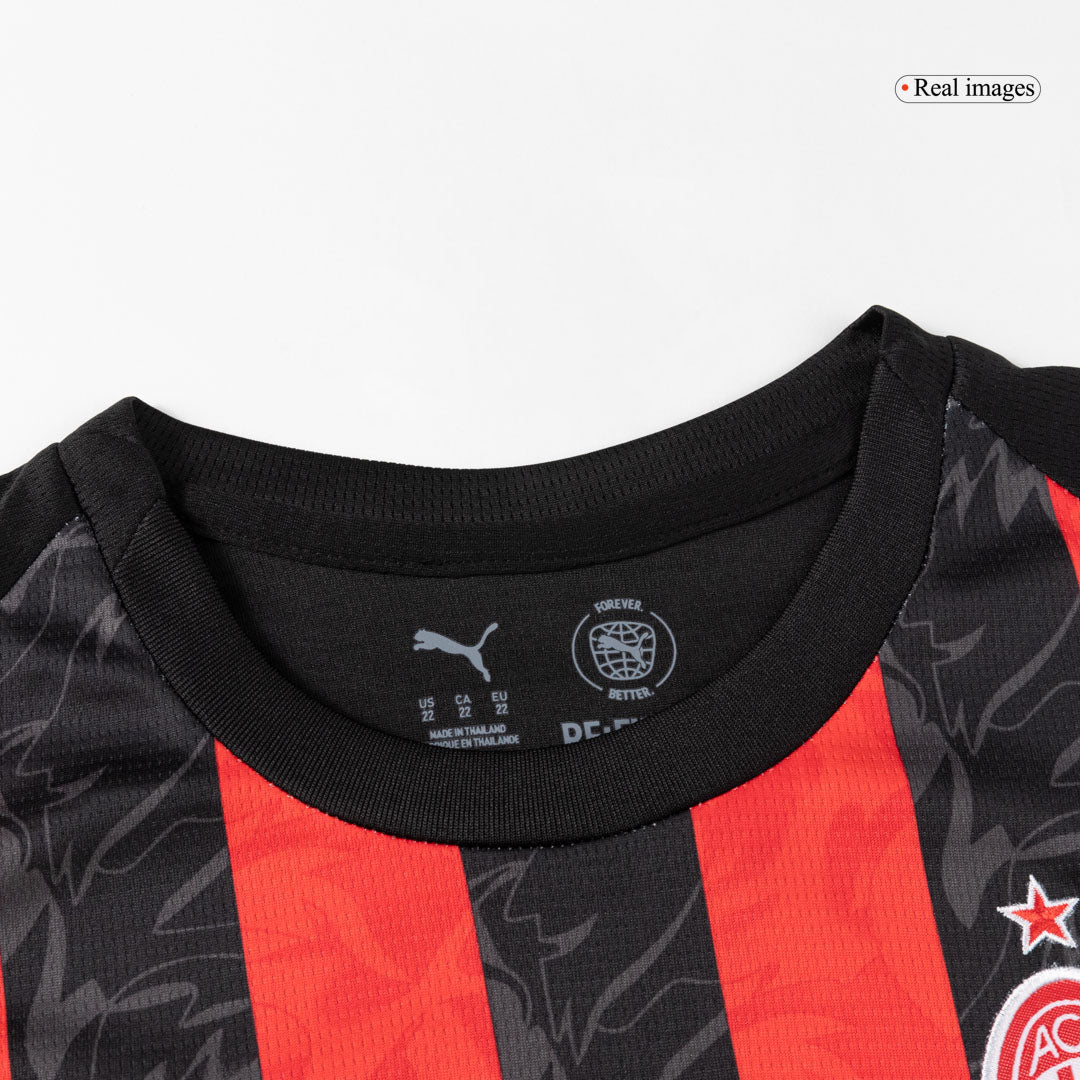 AC Milan 
Casa 
 Camisa 
Conjunto (Camisa + Calções + Meias) 
2025/26