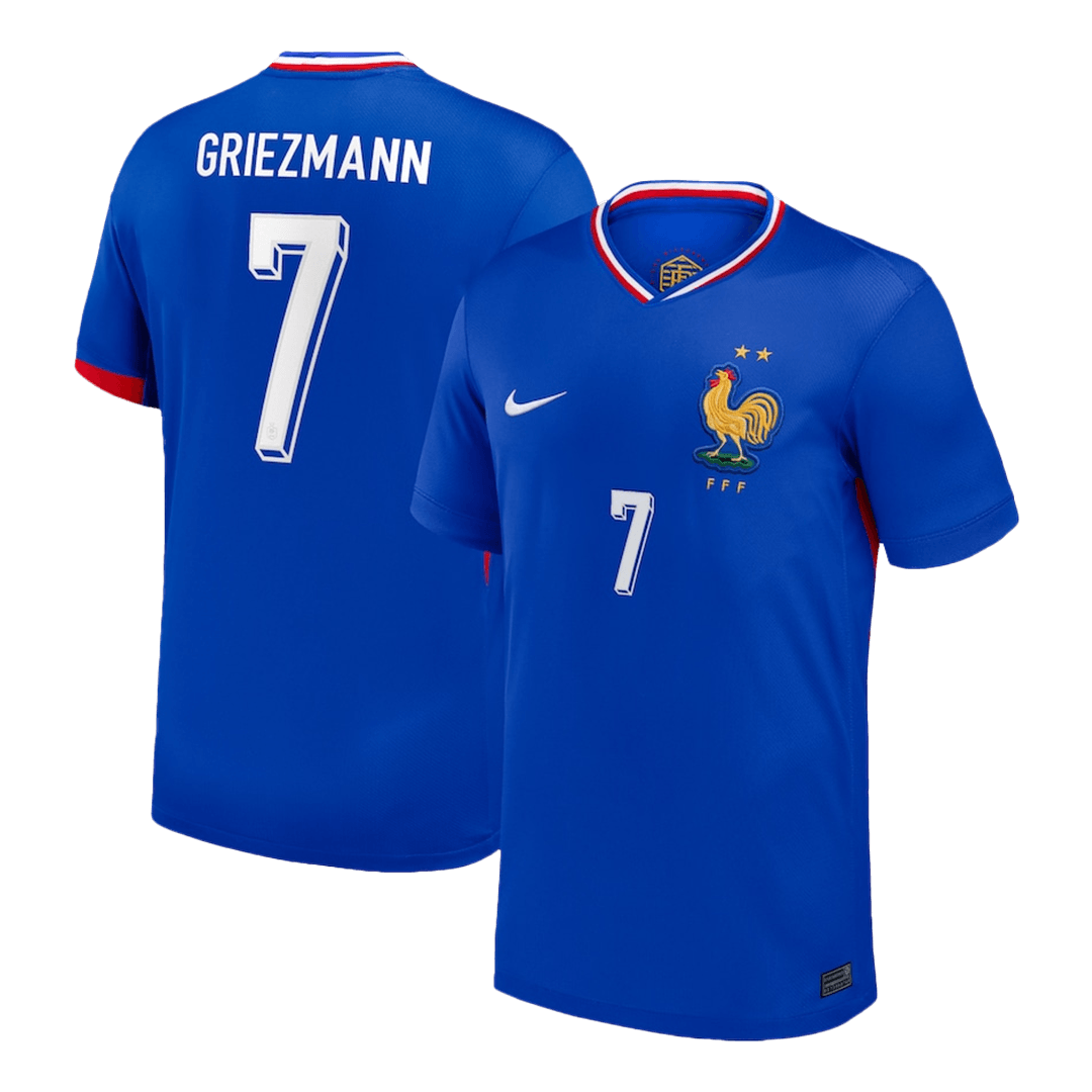 Camisola de futebol GRIEZMANN #7 França Home personalizada 2025/26
