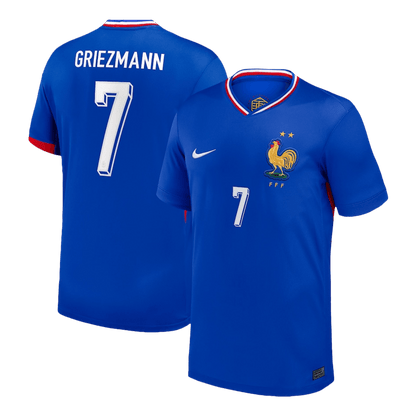 Camisola de futebol GRIEZMANN #7 França Home personalizada 2025/26