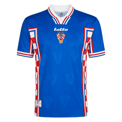 Retrô Croácia Fora Camisa 1998 Azul