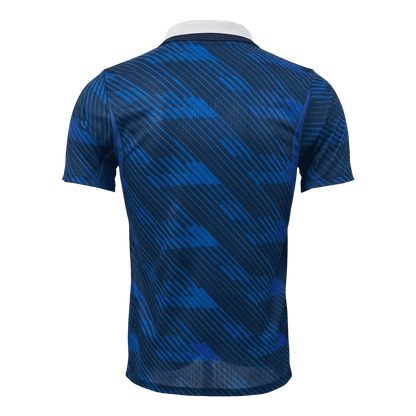 Versão do Jogador France Casa Copa do Mundo Futebol Camisas 2026 Azul - camisola de futebol para adeptos em