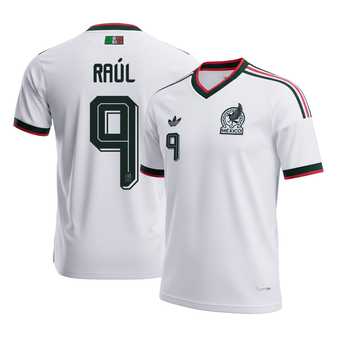 RAÚL #9 México Fora Copa do Mundo Camisa 2026 Branco