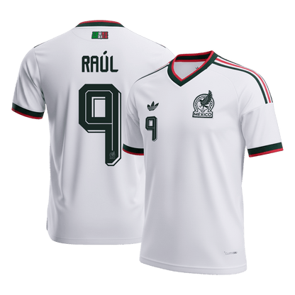 RAÚL #9 México Fora Copa do Mundo Camisa 2026 Branco