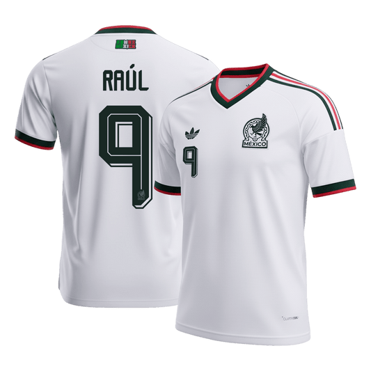 RAÚL #9 México Fora Copa do Mundo Camisa 2026 Branco