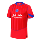 Jogador PSG Fora Terceira Futebol Camisas 2025/26 Vermelho