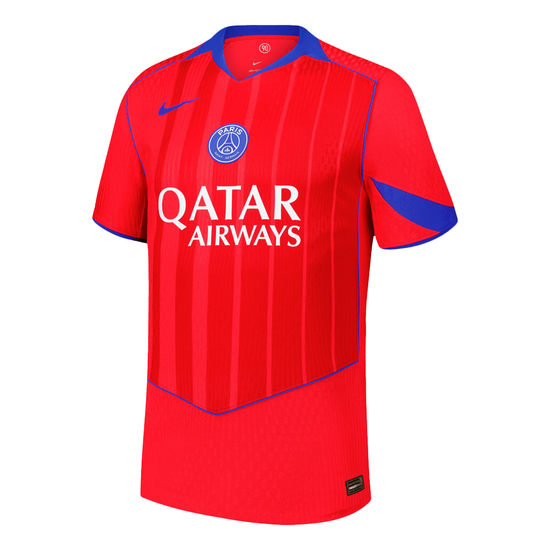 Jogador PSG Fora Terceira Futebol Camisas 2025/26 Vermelho camisola de futebol