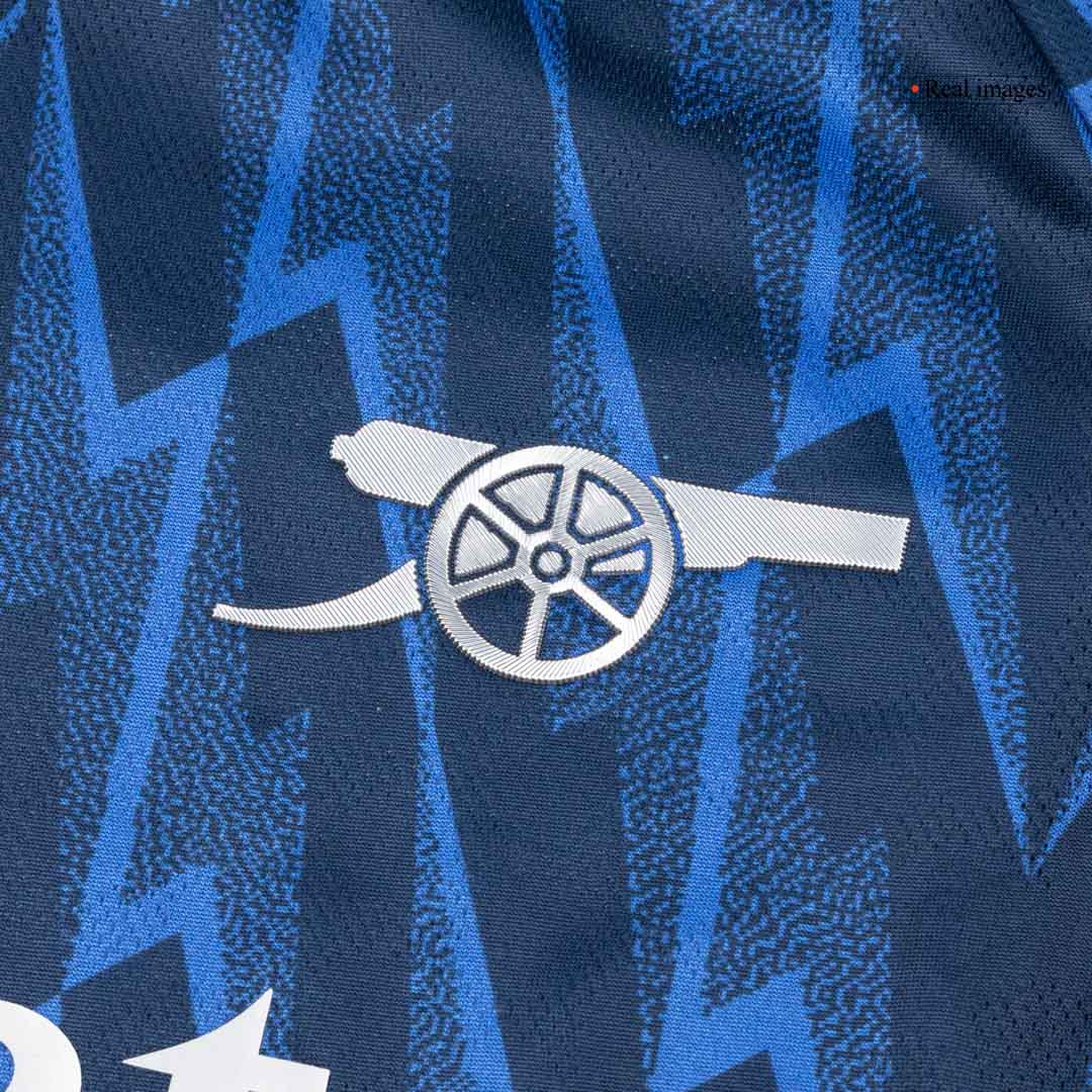 Jogador ØDEGAARD #8 Arsenal Fora Futebol Camisas 2025/26 Azul