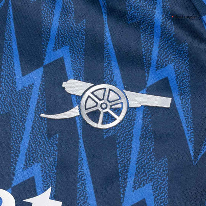 Jogador ØDEGAARD #8 Arsenal Fora Futebol Camisas 2025/26 Azul
