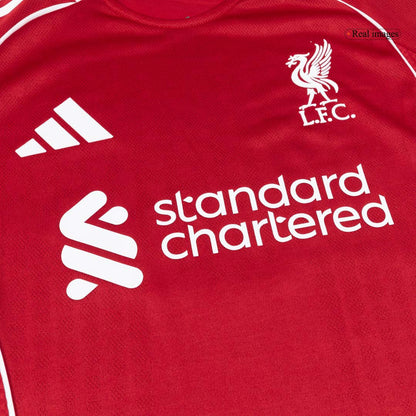 Jogador GAKPO #18 Liverpool Casa Futebol Camisas 2025/26 Vermelho