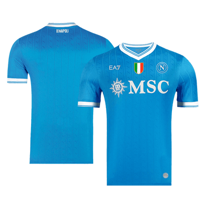 Jogador Napoli Casa Futebol Camisas 2025/26 Azul
