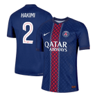 Jogador HAKIMI #2 PSG Casa Futebol Camisas 2025/26 Marinha