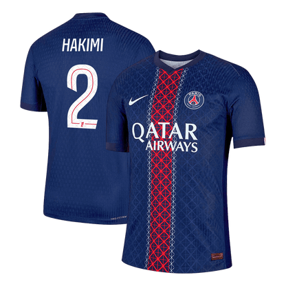 Jogador HAKIMI #2 PSG Casa Futebol Camisas 2025/26 Marinha camisola de futebol