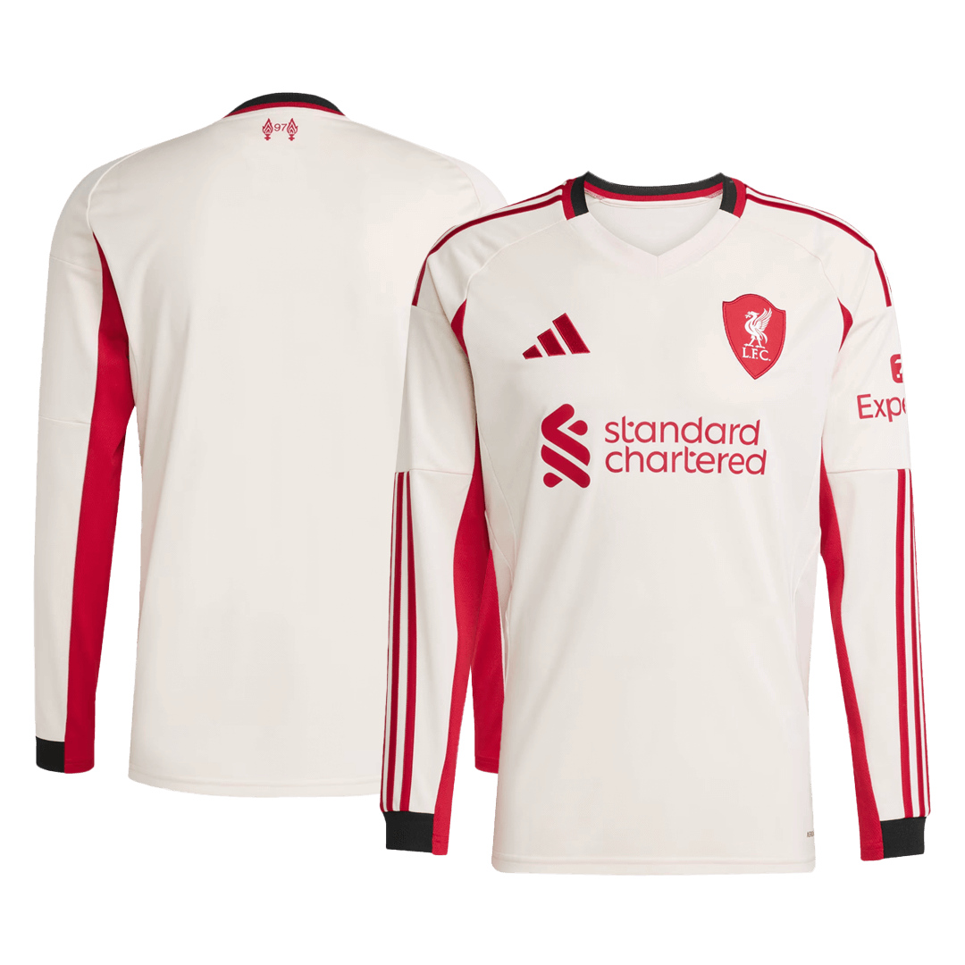 Liverpool Fora Manga comprida 2025/26 Branco