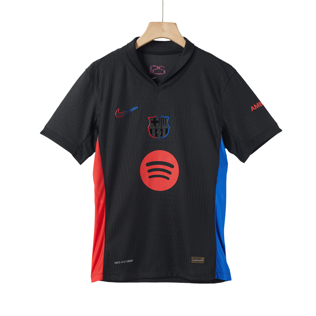 Barcelona Camisola Versão Jogador Fora Logótipo do Spotify sem texto